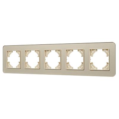 Рамка на 5 постов стеклянная Arlight FRM-OMALI-SFGS-5-GD 049723