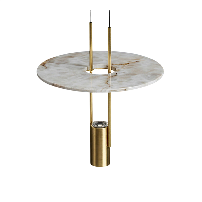 Подвесной светильник 26507P/1 Brass / White Alabaster Delight Collection