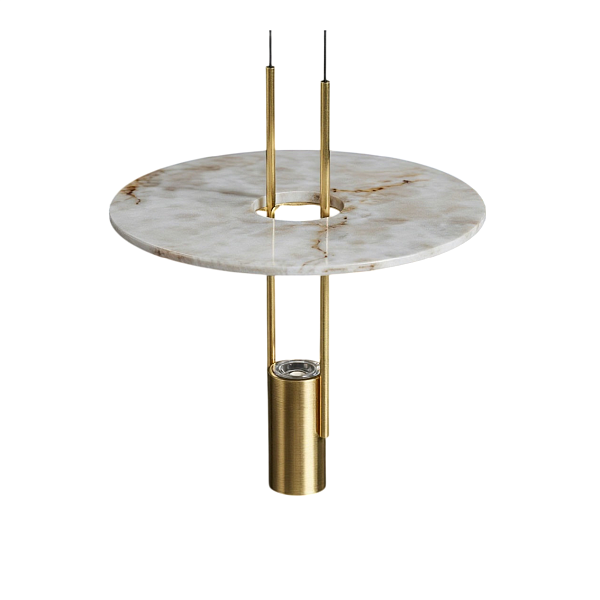 Подвесной светильник 26507P/1 Brass / White Alabaster Delight Collection