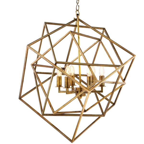 Люстра Lantern Matrix Brass