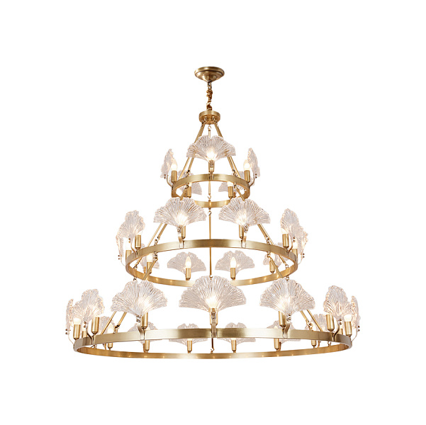 Люстра подвесная LED7 Future Lighting Loft Industry Modern - Lotus Rib Chandelier XL