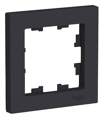 Рамка 1 пост Schneider Electric ATLASDESIGN карбон ATN001001