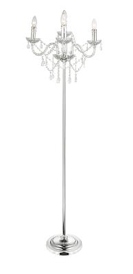 Торшер GLOBO 63128-4S, хром, прозрачный, E14, 4x40W