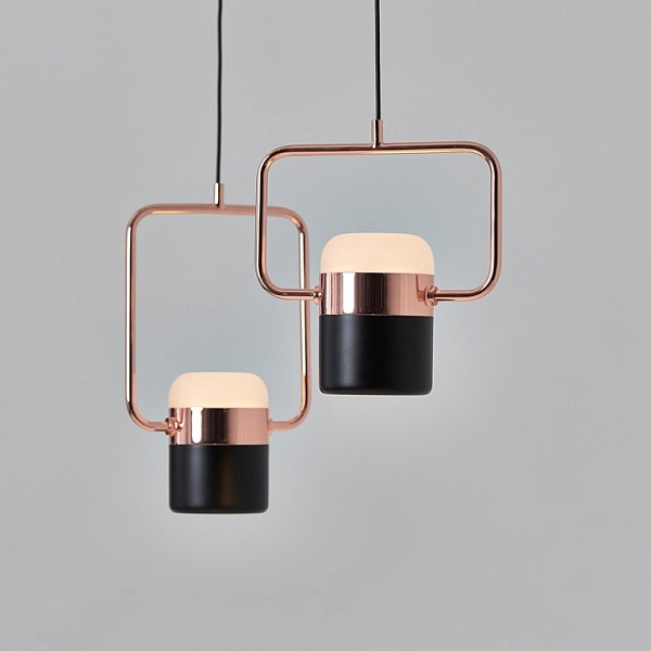 Люстра Seeddesign Ling P1 Black | Длина - 15,5 см, высота - 18 см, диаметр плафона - 8 см