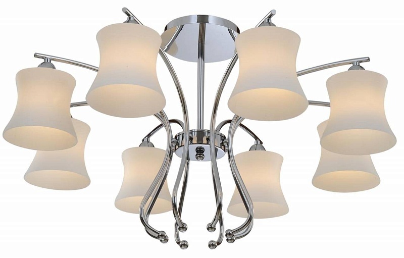 SL327.102.08 — Люстра потолочная ST Luce, 8 плафонов, белый, хром