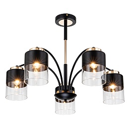 Светильник на штанге Escada 2121/5P E27*40W Black/Gold