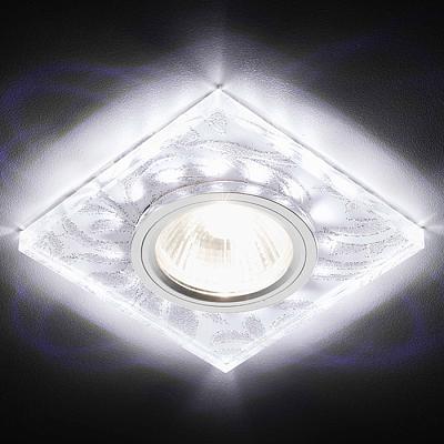 Встраиваемый точечный светильник MR16 со светодиодной подсветкой Ambrella Light S234 W/CH/WH
