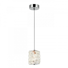 Люстра подвесная светодиодная, LED 4W, 3000К+4000К+6000К, К5 кристалл, 120 мм IMEX CR.0808-120-1-P-C