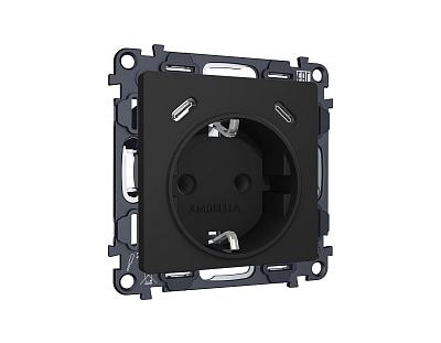 Комплект механизма электрической розетки с/з на винтовых зажимах Ambrella Volt ALFA MA810510