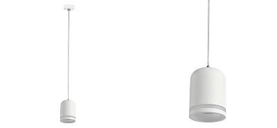Магнитный подвесной светильник с куполообразным плафоном Magsus White Loft-Concept 42.374-3
