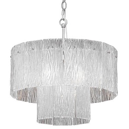 Люстра подвесная цилиндрическая Textured Glass Chandelier