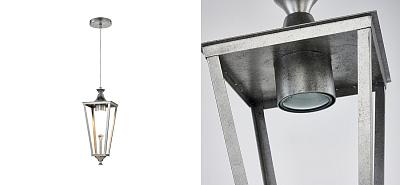Подвесной светильник цвета античного серебра Fanarion Loft-Concept 40.6554-3