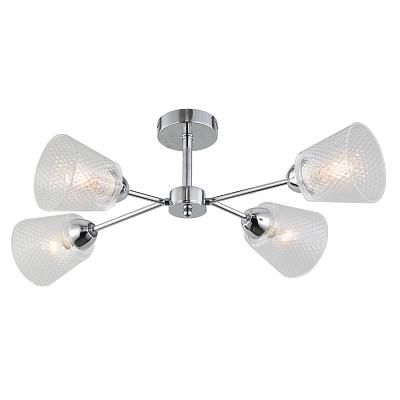 Люстра потолочная на штанге Escada 1104/4P E14*60W Chrome
