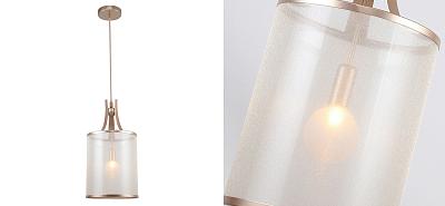 Подвесной светильник с плафоном из белой органзы Sieve Loft-Concept 40.6583-3