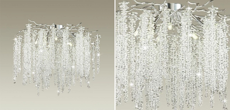 Люстра Хрустальная Fairy Tree Silver на 8 ламп 48.460-2