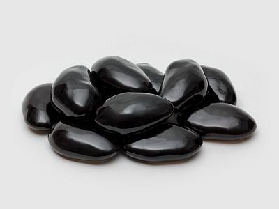 Набор керамических камней L (черные)