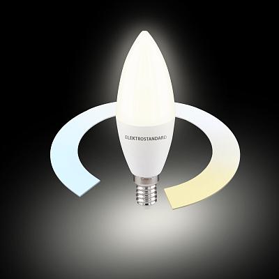 Умная лампа Свеча  LED C37 Е14 7W 3300К-6500К CCT+DIM (BLE2779) BLE2779 Elektrostandard
