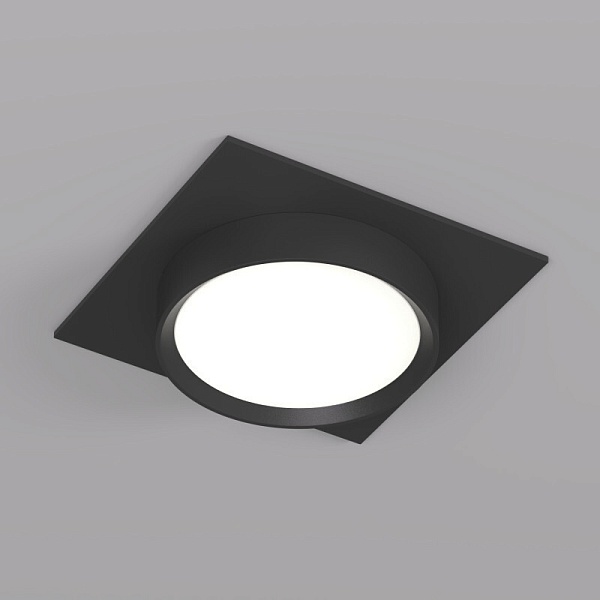 Точечный встраиваемый светильник Denkirs FLAT DK2091-BK