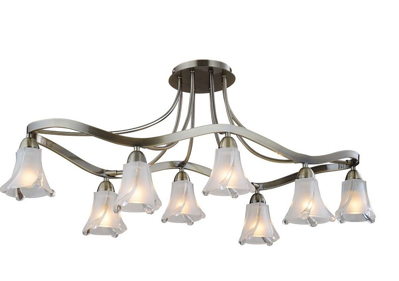 SL306.302.08 — Люстра потолочная ST Luce, 8 плафонов, прозрачный, бронза