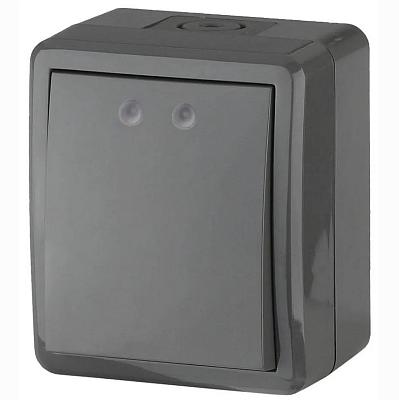 Выключатель одноклавишный ЭРА Эксперт 10AX 250V IP54 11-1401-03 Б0020670