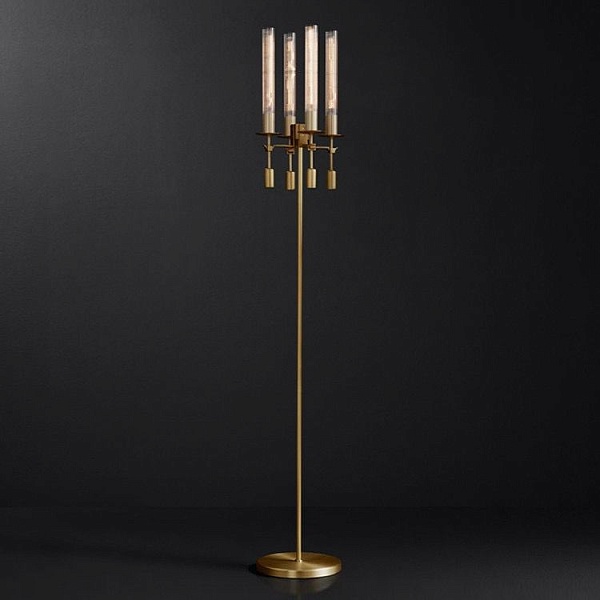 Торшер Restoration Hardware Fontanelle Chandelier brass Amazon Home AMG006709