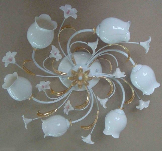 SL109.502.06 — Люстра потолочная ST Luce, 6 плафонов, белый, золото