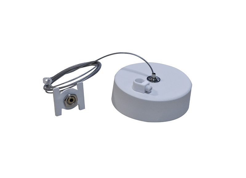 Подвесной комплект для магнитного шинопровода с отверстием для провода Donolux Suspension kit DLMWhite1