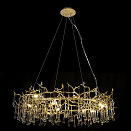 Люстра Bijout Chandelier Gold Round Flat Great Light LS60479