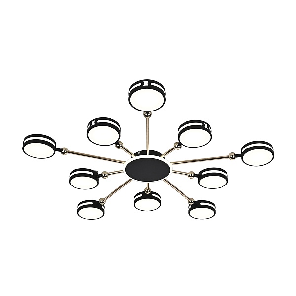 Потолочный светильник Escada 10206/10 LED*130W Black/Gold