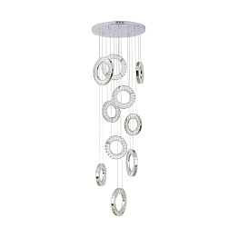 Люстра подвесная LED7 Future Lighting Ritz - Waterfall Diamonds Circle