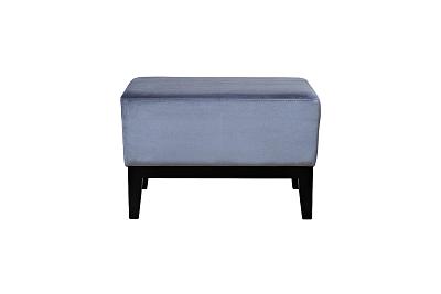 Банкетка Стелла(Stella) 60 прямоугольная синяя Velv-Sin 60*38*40см