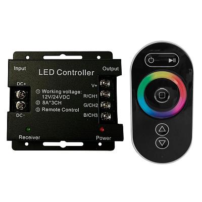 Контроллер RGB Apeyron с пультом 12/24V 04-03(288)