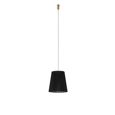 Абажур из органзы черный CASCATA трос 1200 мм Shade support kit DL20751Black Brass