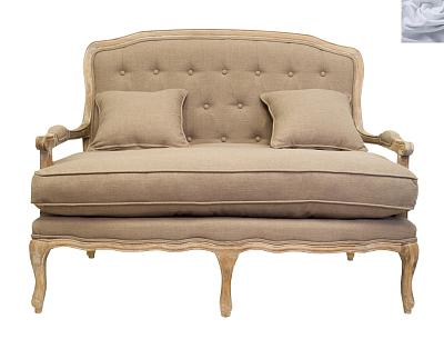 Прямой диван модерн Yareli Brown серый MAK interior CH-948-grey