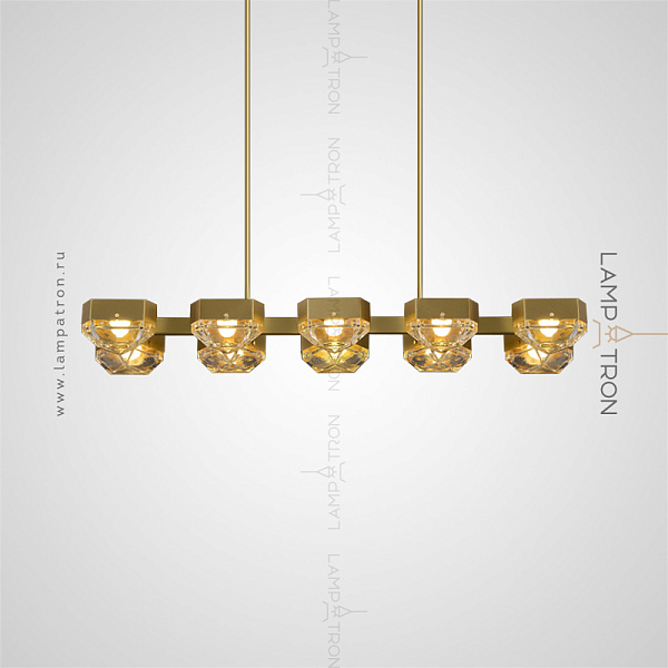 Серия реечных светодиодных светильников со стеклянными плафонами геометрической формы Lampatron GALLERY LONG
