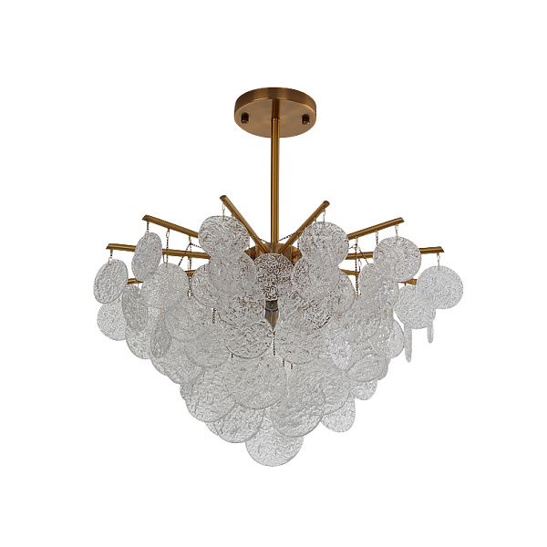 Люстра подвесная LED7 Future Lighting Loft Industry Modern - Shine Ice Discs Chandelier