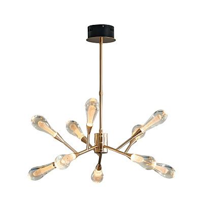 Светодиодная люстра с каплевидными стеклянными плафонами Fial Ch Chandelux CHDL-10411