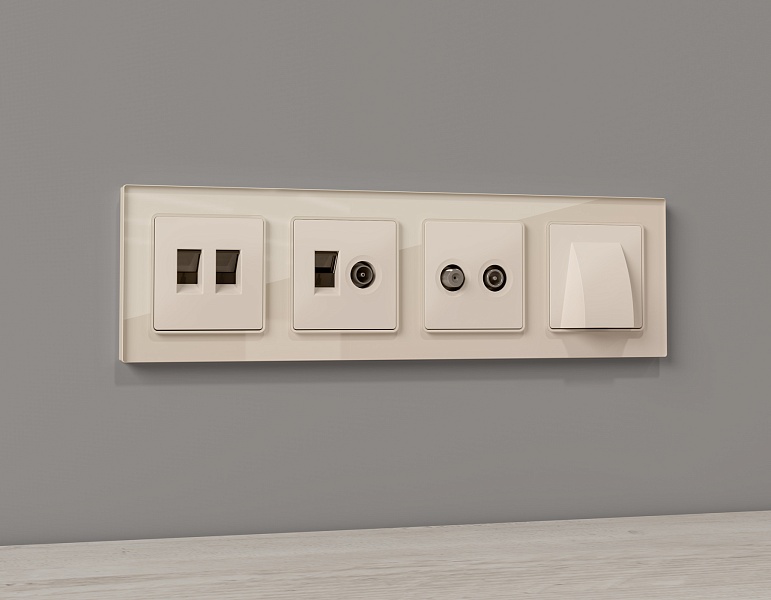 Комплект вывода кабеля с фиксатором Ambrella Volt ALFA MA335810