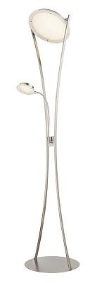 Торшер GLOBO 59054, никель, хром, LED, 1x40W, 1x6W
