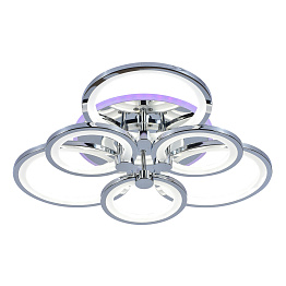 Светодиодная люстра Profit Light 1277/6 CHR A 144W+8W RGB