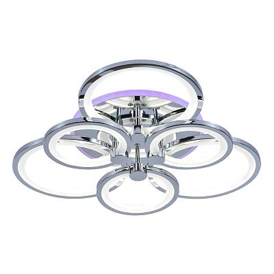 Светодиодная люстра Profit Light 1277/6 CHR A 144W+8W RGB