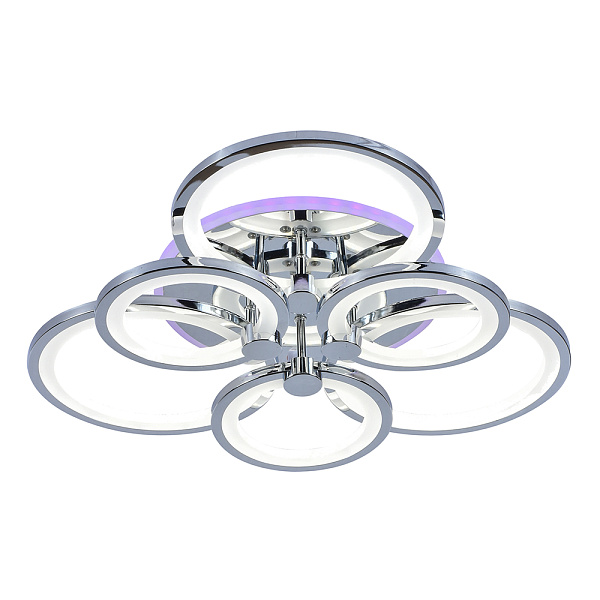 Светодиодная люстра Profit Light 1277/6 CHR A 144W+8W RGB