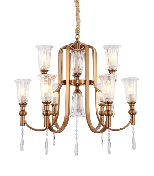 Подвесная люстра Lumina Deco Rionella LDP 8041-6+3 S.GD