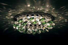 Встраиваемый светильник Donolux DL061.02.1/8 crystal/emerald
