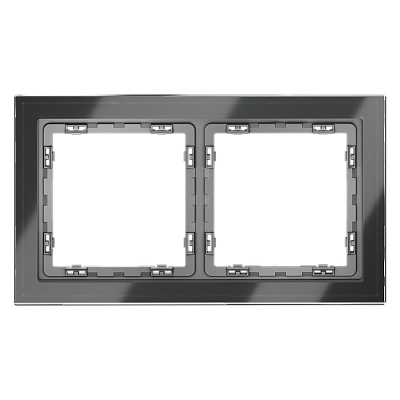 Рамка стеклянная VOLTUM S70 на 2 поста VLS110207