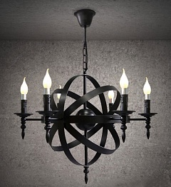 Люстра Black Sphere Loft Deco | Черное золото