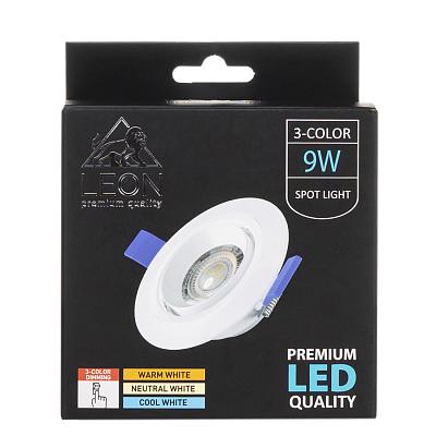 Точечный светильник LEON LE-SPR-9W 3000K & 4000К & 6500K