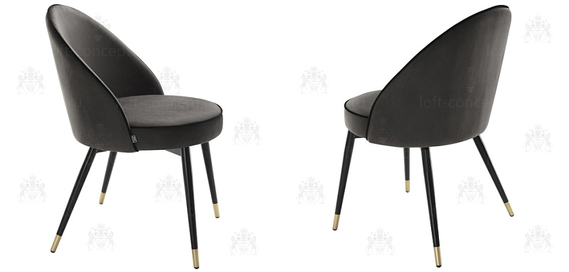Комплект из двух стульев Eichholtz Dining Chair Cooper set of 2 dark grey 02.113125