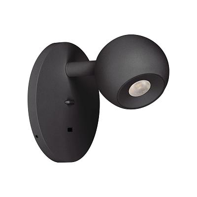 Настенный светильник Arlight SP-OTTORI-WALL-CHARGE-6W Warm3000 (BK, 30 deg, 230V, USB-C) (IP20 Метал