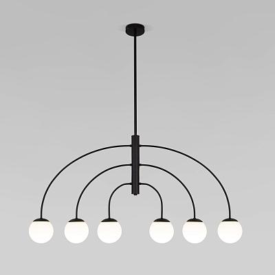 Потолочный светильник со стеклянным плафоном 30179/6 черный